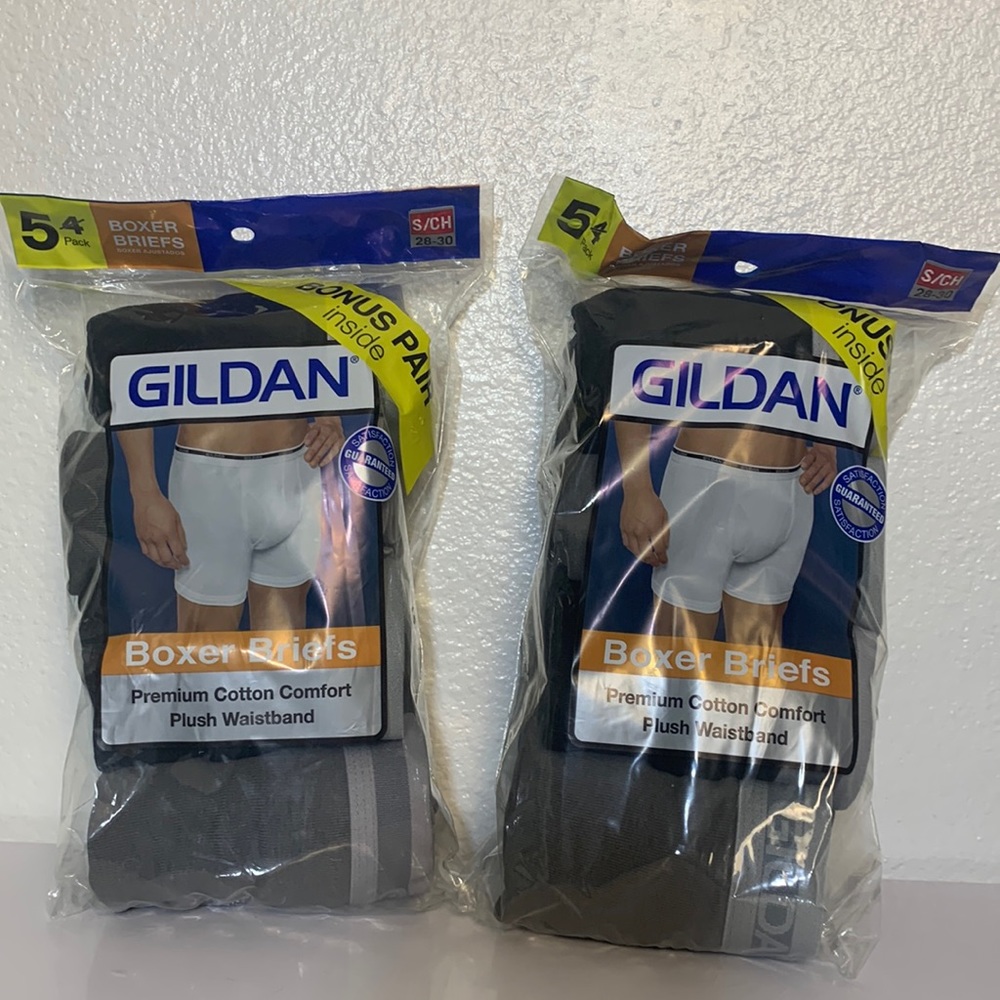 2packs men’s 10 pair total ! boxer briefs size small 28 to 30